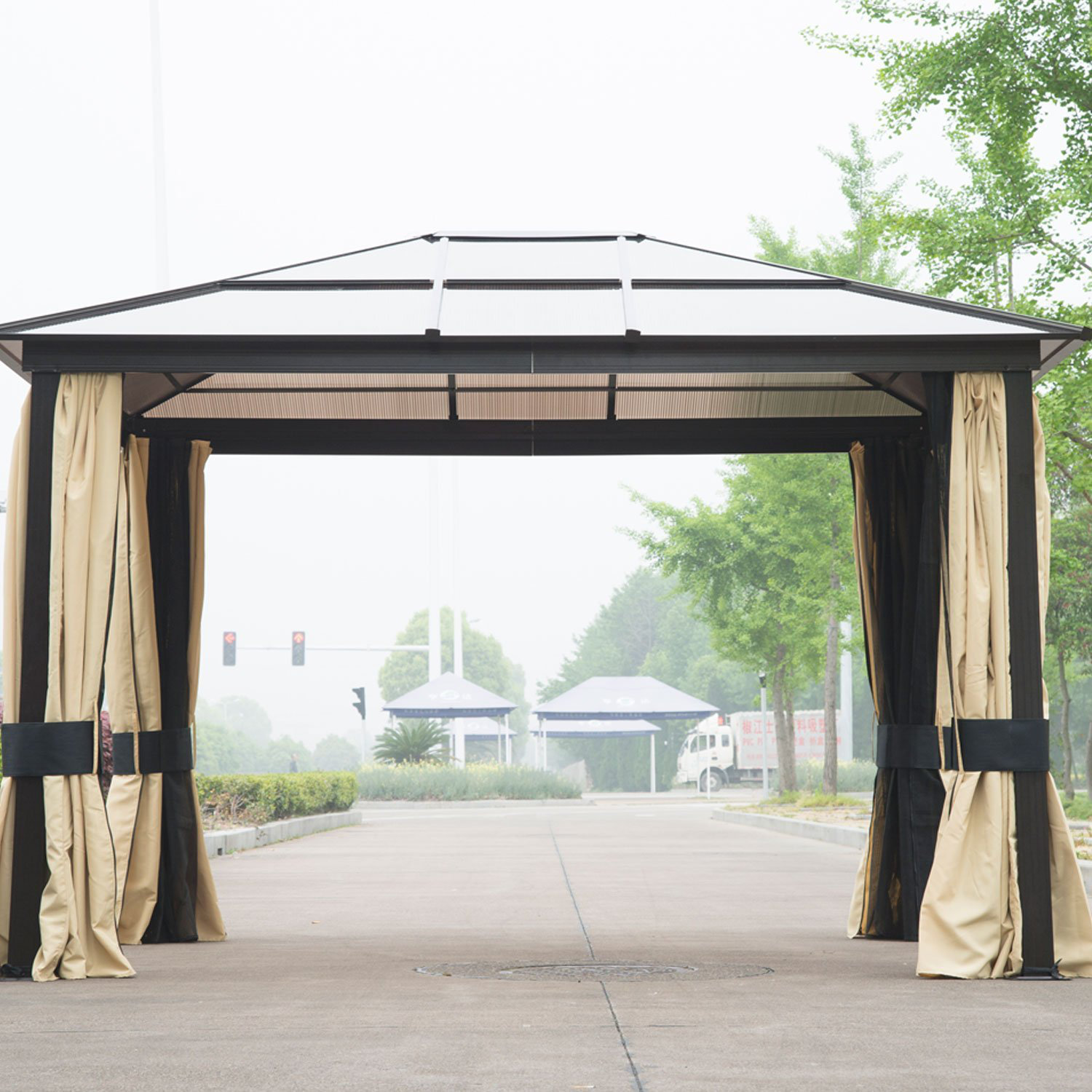 12 Ft. W x 10 Ft. D Steel Patio Gazebo