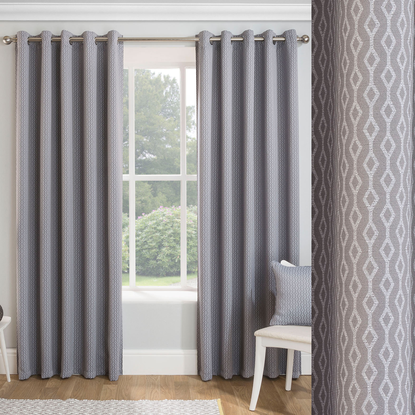 Fairmont Park Landau Eyelet Room Darkening Thermal Curtains