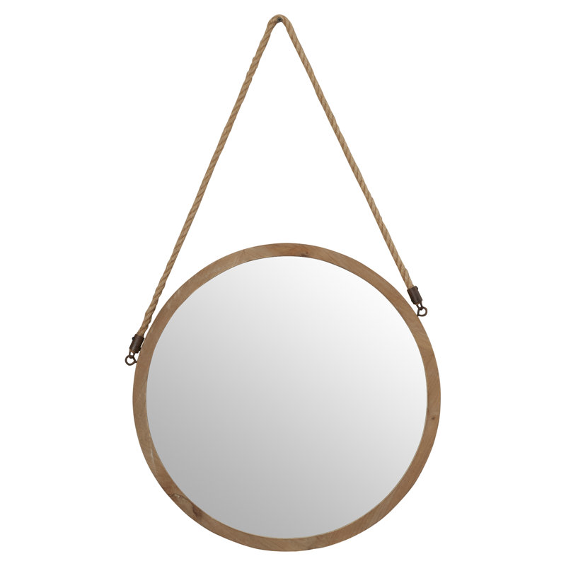 Round Wall Mirror With Rope