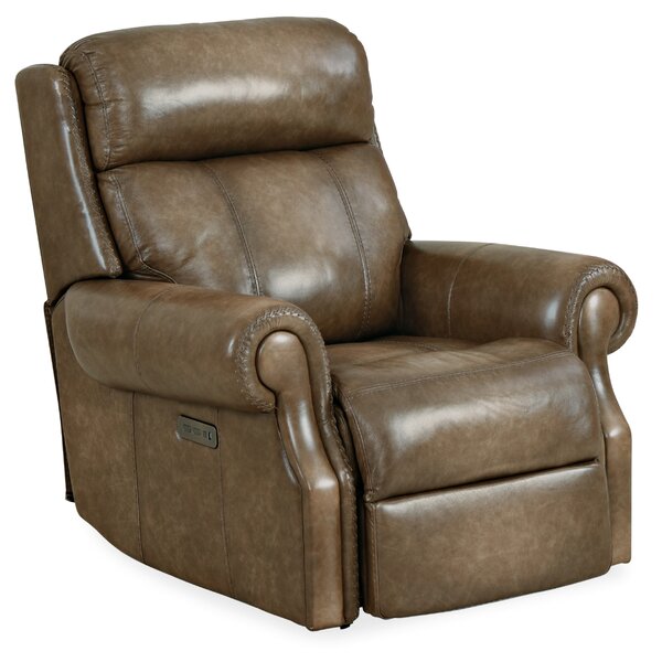 Brooks Leather Power Recliner By Hooker Furniture