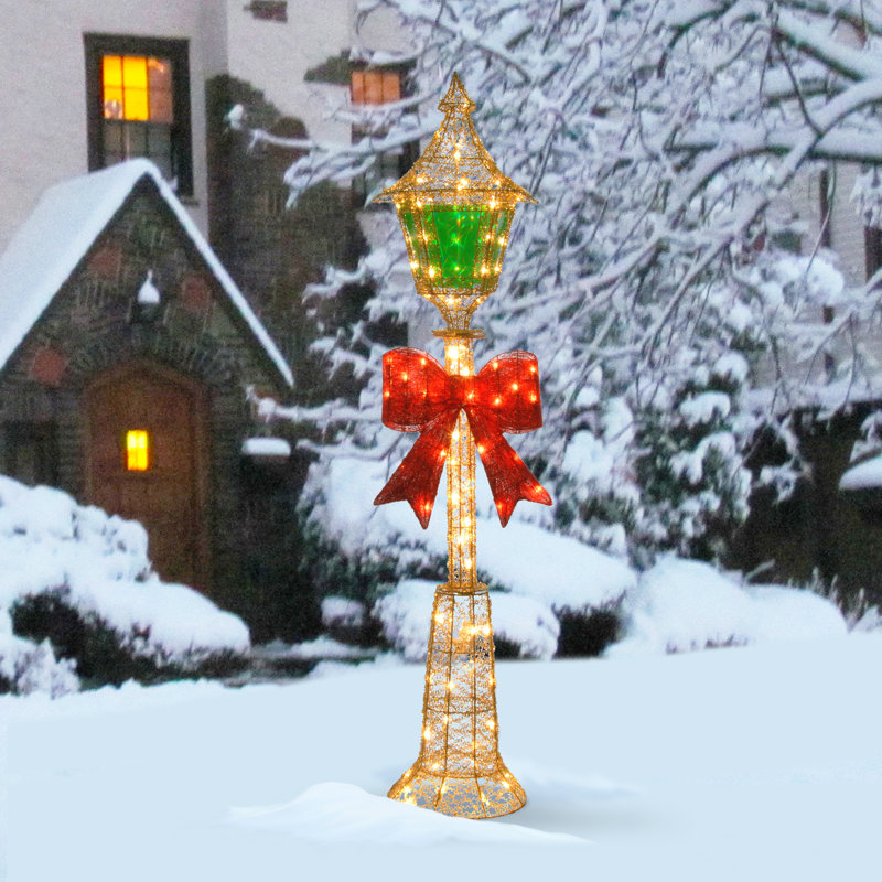 The Holiday Aisle Decorative Christmas Lamp Post Lighted Display