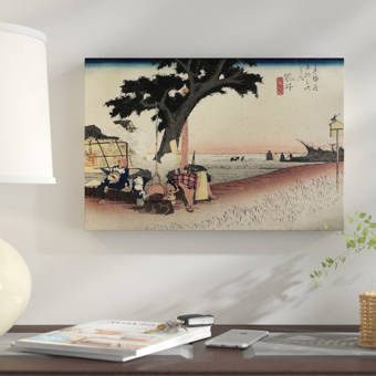 East Urban Home Tea Stall Fukuroi C 1833 Minneapolis Institute Of Art Variation I Graphic Art Print On Canvas Wayfair