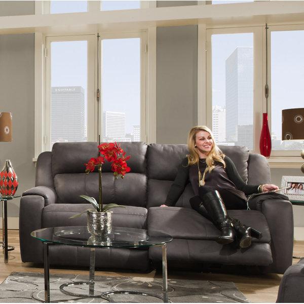 Excellent Brands Dazzle Reclining Loveseat with Power Headrest by Southern Motion by Southern Motion