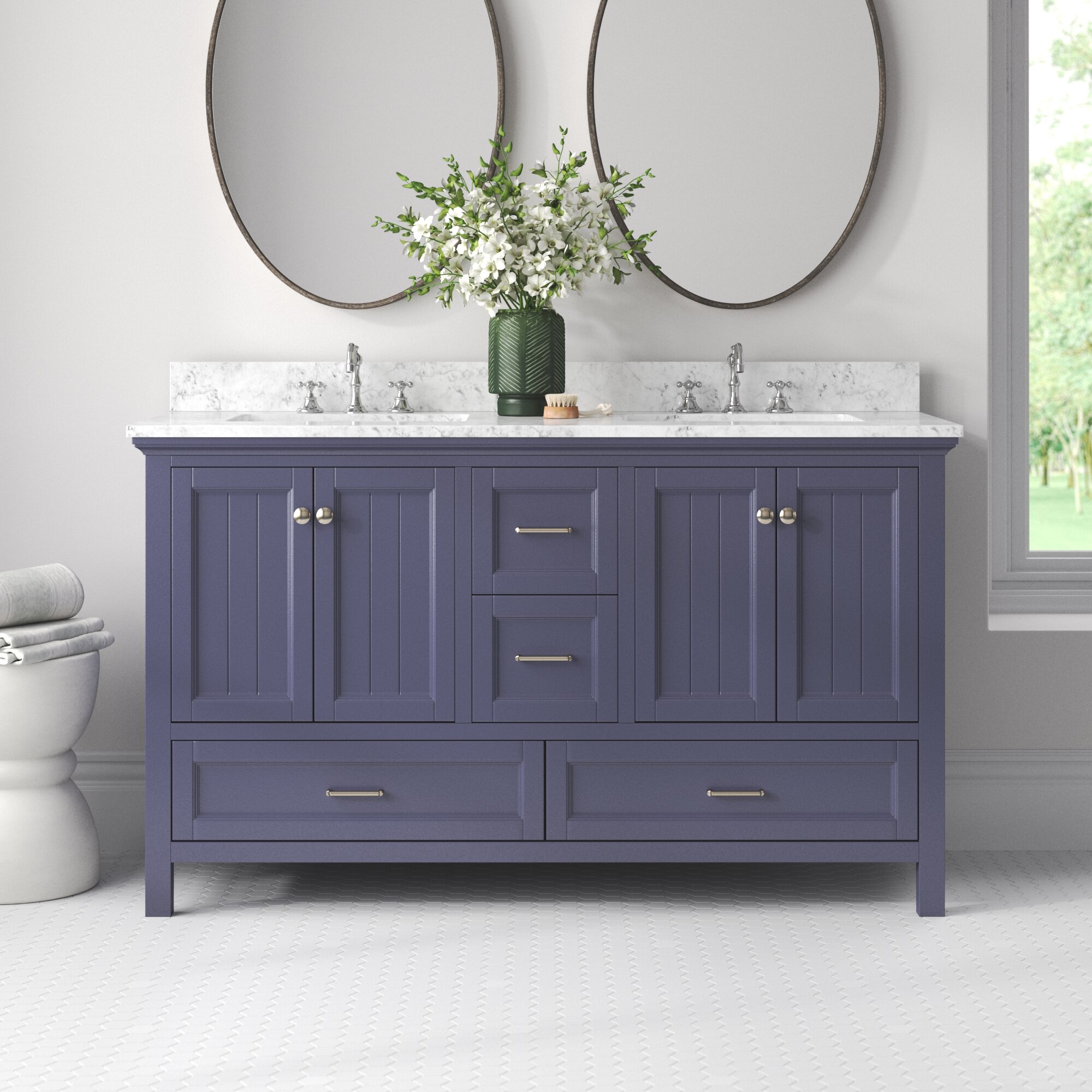 Kituku 60 Double Bathroom Vanity Set Reviews Joss Main