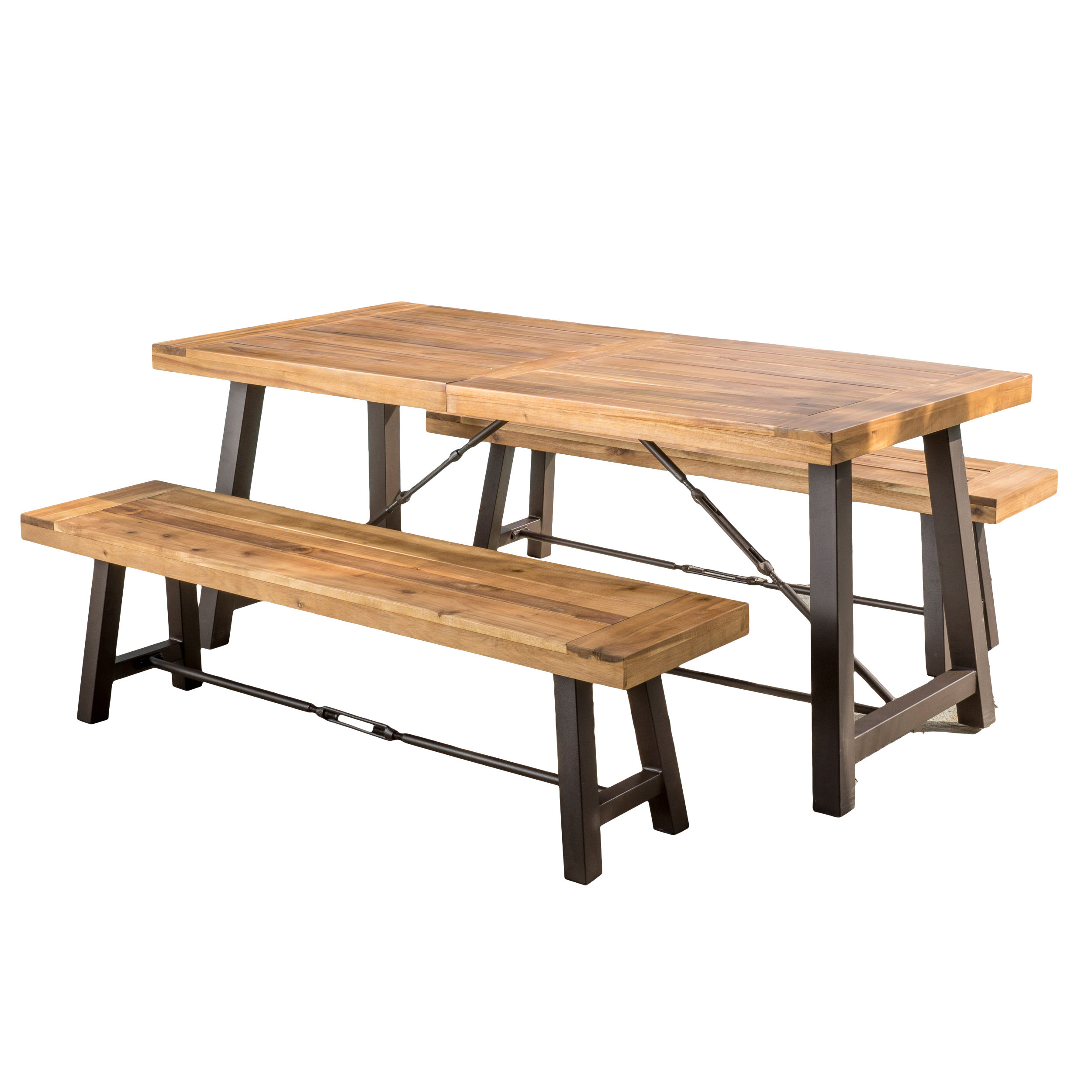 Lebanon 3 Piece Solid Wood Dining Set Reviews Allmodern