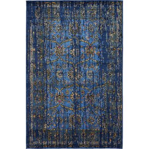 Florence Navy Blue/Gold Area Rug