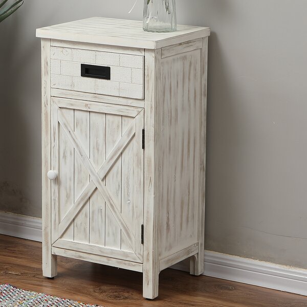 Lillie Wood Farmhouse End Table By Rosecliff Heights