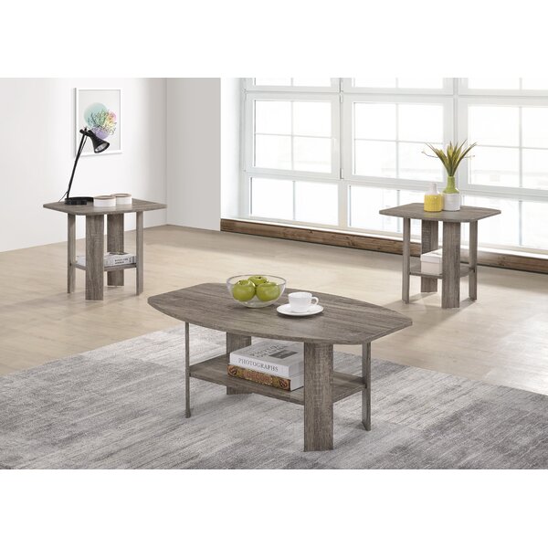 Hillen 3 Piece Coffee Table Set By Highland Dunes