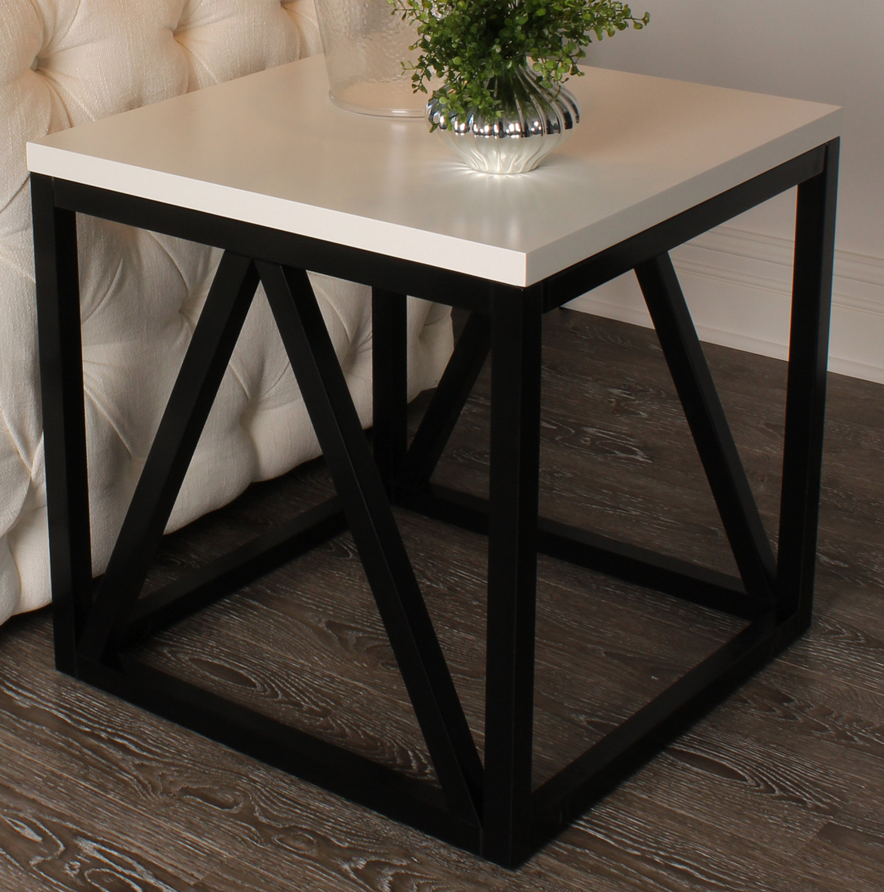 Sievers Wood Cube End Table Sievers Wood Cube End Table