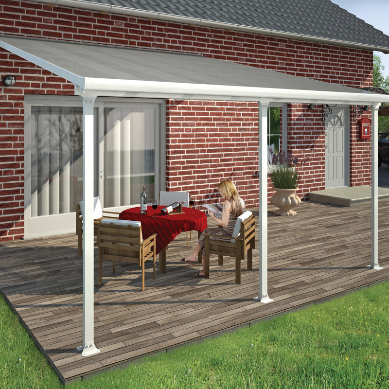 Palram Feria 10 Ft H X 14 W 13 D Patio Cover Awning Default Name