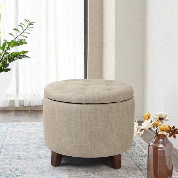 Dollard Round Button Tufted Storage Ottoman By Charlton Home Read Reviews