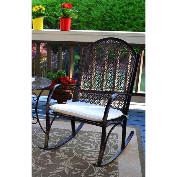Potomac Rocking Chair with Cushions by Alcott Hill