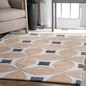 Alastair Hand-Tufted Beige Area Rug