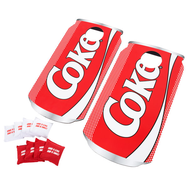 Coca-Cola 10 Piece Pop Art Cornhole Set by Hey! Play!