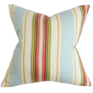 Douce Stripes Cotton Throw Pillow