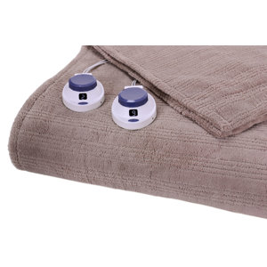 Soft Heat Triple Rib Electric Heated Warming Blanket