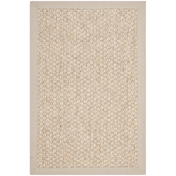 Richmond Faux Leather Brown Area Rug by Beachcrest Home