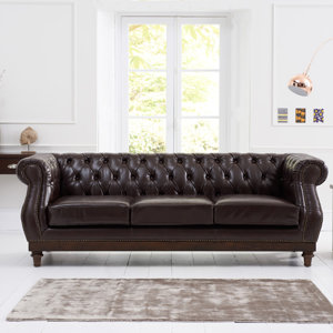 3-Sitzer Sofa Highgrove aus Leder von Home Etc