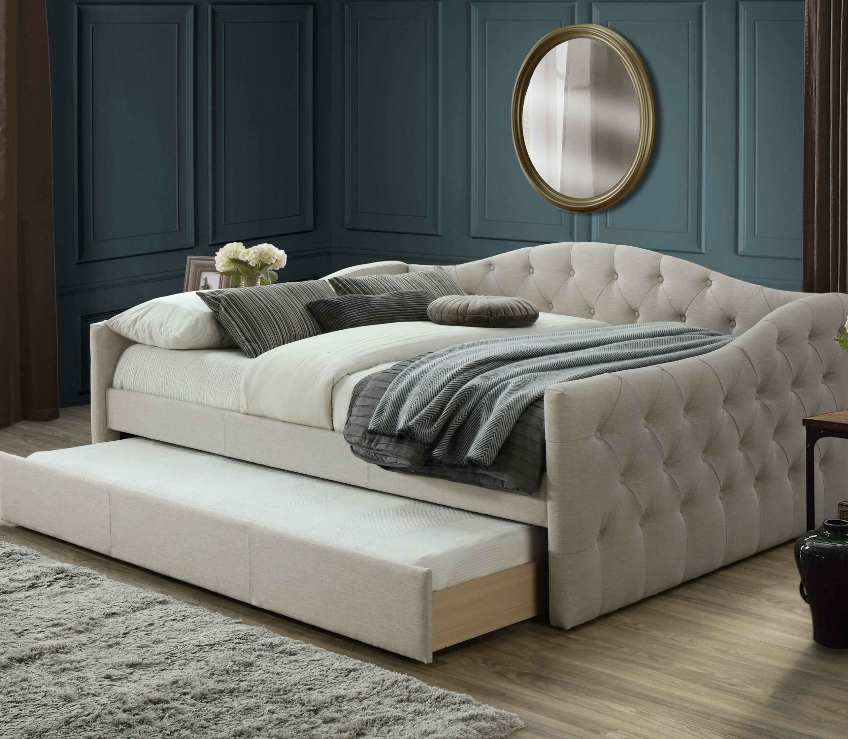 House Of Hampton Hollandsworth Queen Day Bed With Trundle - House Of Hampton Hollandsworth Queen Day Bed With Trundle