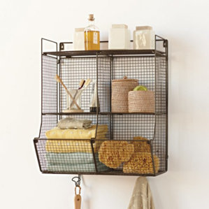 Wire Wall Hanging Baskets wire wall basket with hooks | wayfair Wire Wall Hanging Baskets wire wall basket with hooks | wayfair