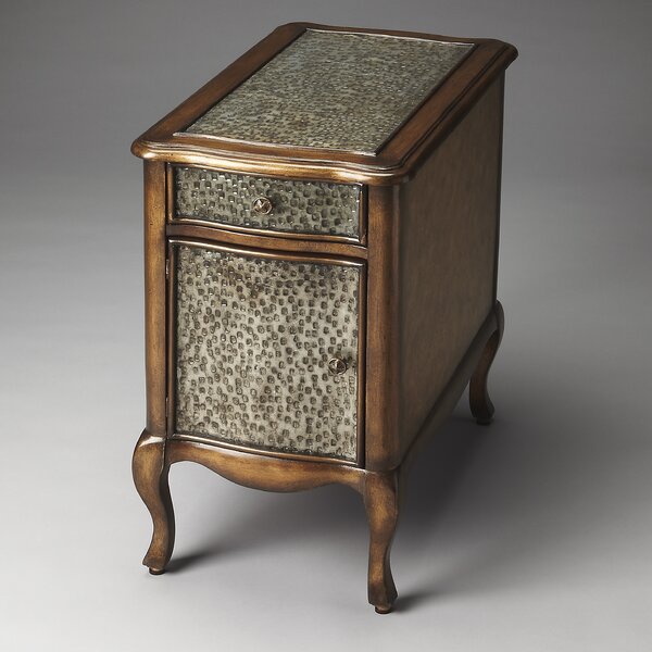 Brennen End Table With Storage By World Menagerie
