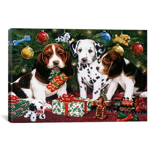 Christmas Puppies 2 Graphic Art