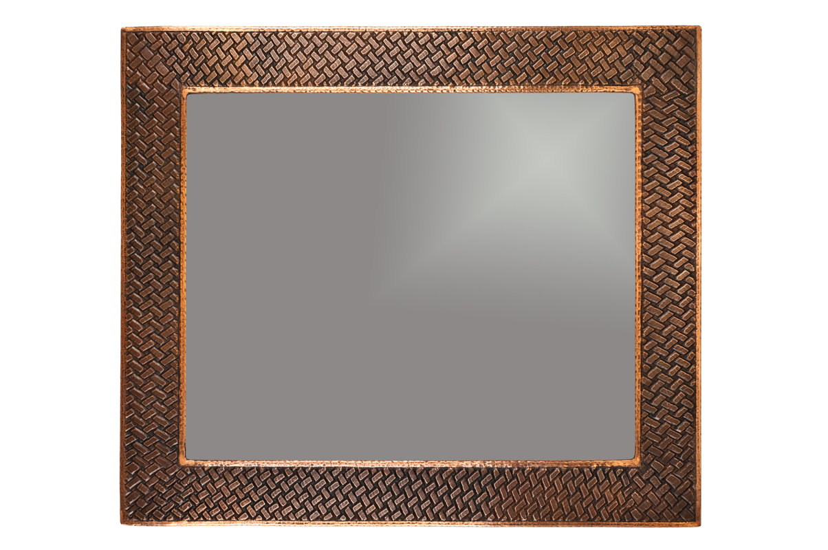 Premier Copper Products Braided Hand Hammered Copper Mirror & Reviews