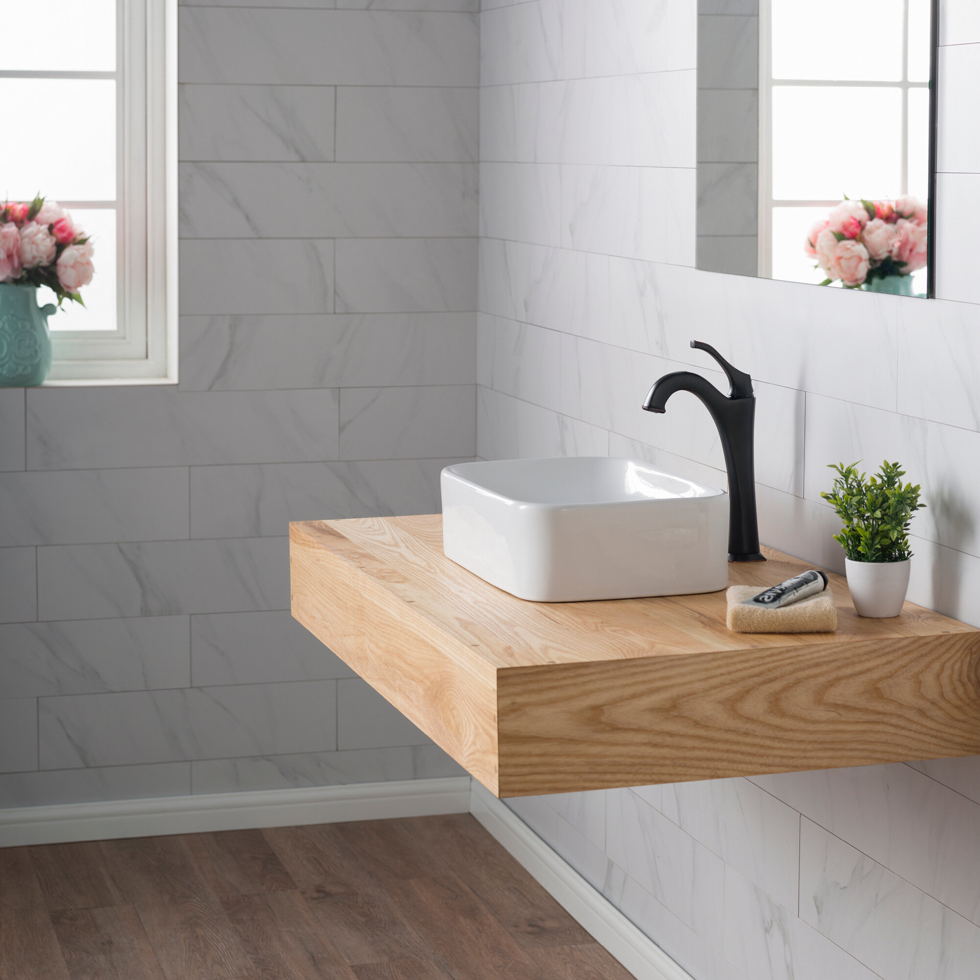 Kraus Elavo Ceramic Rectangular Vessel Bathroom Sink Reviews Wayfair