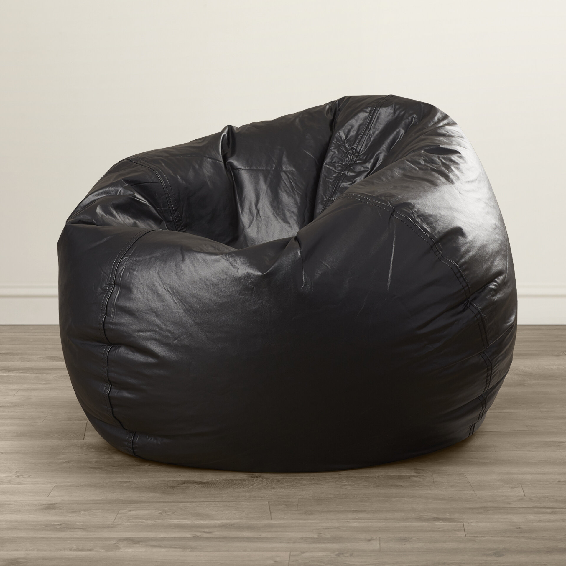Grovelane Standard Faux Leather Bean Bag Chair Lounger Reviews Wayfair