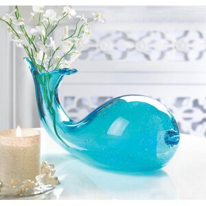 Art-Glass Whale Vase