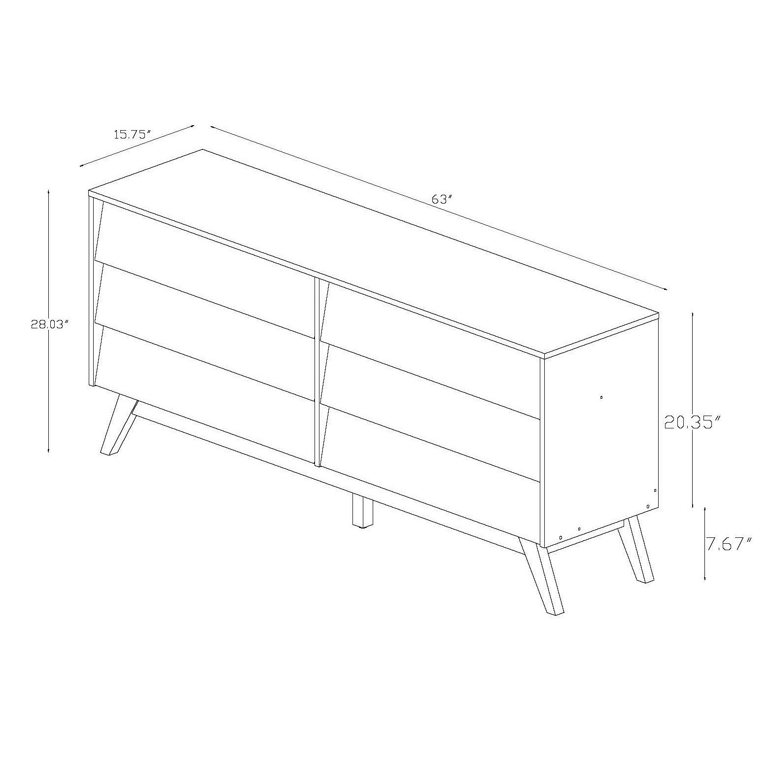 Ellenberger 6 Drawer Double Dresser Reviews Allmodern