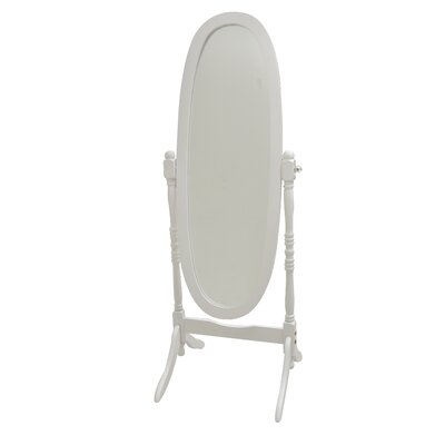 Cheval Mirror with Crystal Knobs