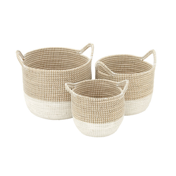 wicker blanket basket