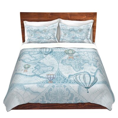 Maner Catherine Holcombe Terralight Blue Microfiber Duvet Covers