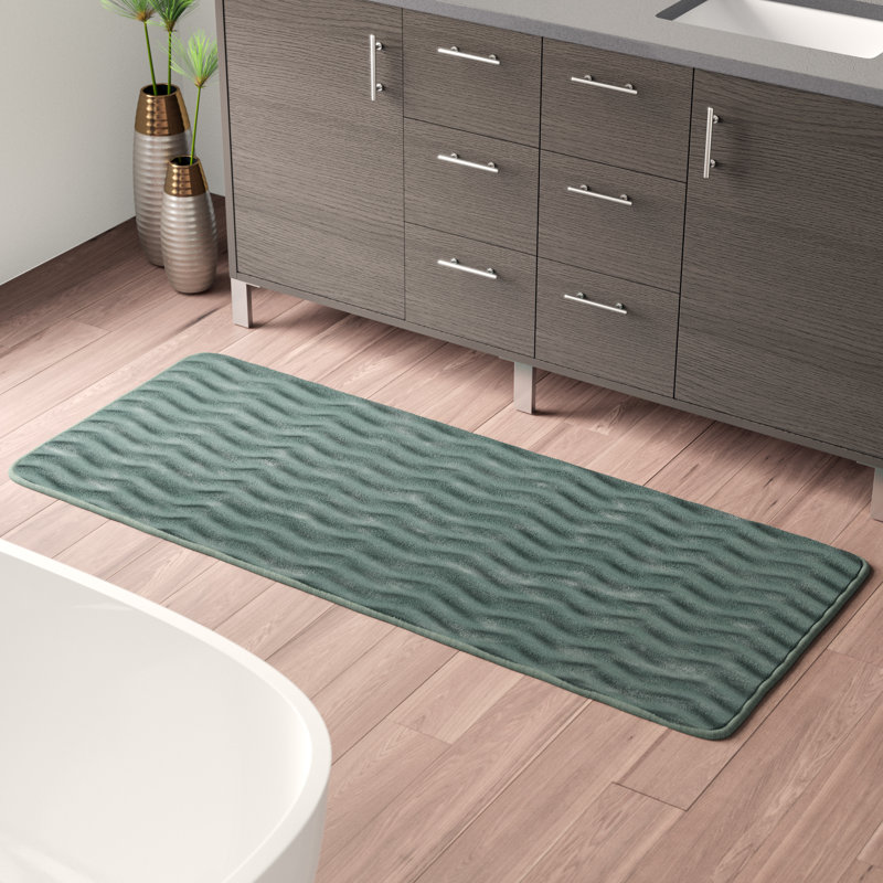 Mercury Row Barrientos Memory Foam Extra Long Bath Rug Reviews Mercury Row Barrientos Memory Foam