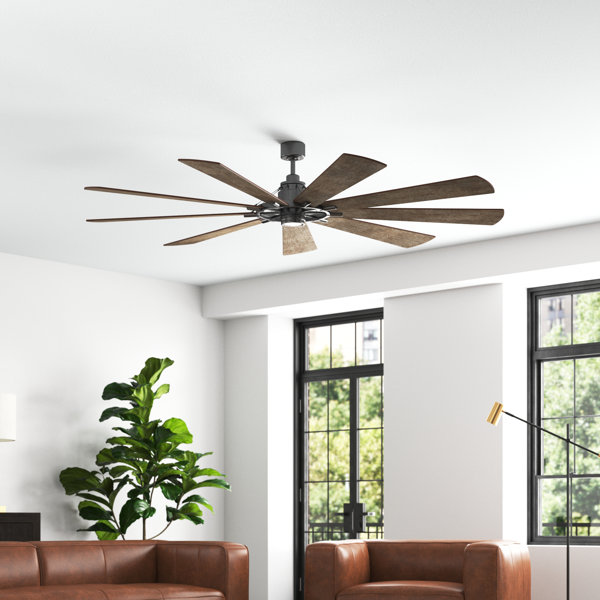 greyleigh 85 sophronia 9 blade led windmill ceiling fan with wall control and light kit included reviews wayfair