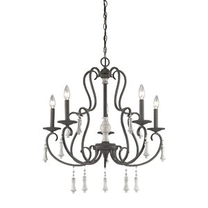 Pollitt 5-Light Candle-Style Chandelier