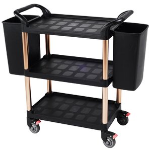 3 Tiers Plastic Serving Bar Cart