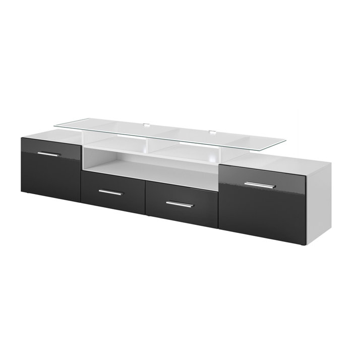 Orren Ellis Casares Cabinet Enclosed Storage Tv Stand For Tvs Up