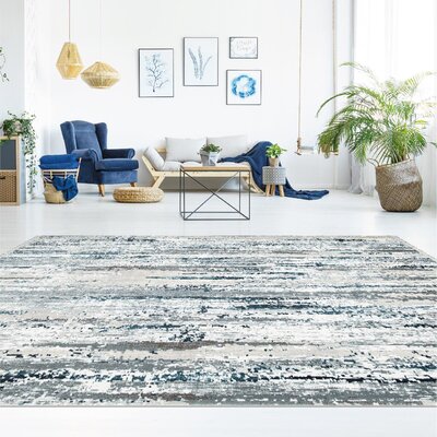 Petronille Abstract Gray Indoor / Outdoor Area Rug 17 Stories Rug Size: Rectangle 3'4