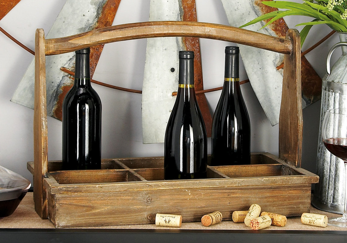 Wood 6 Bottle Tabletop Wine Bottle Rack & Reviews Joss & Main