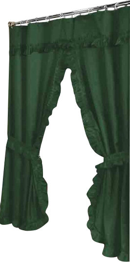 Fleur De Lis Living Biermann Double Swag Single Shower Curtain