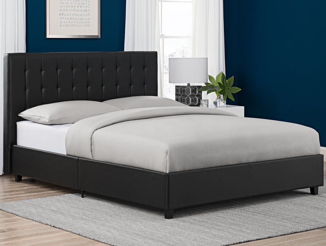 Wade Logan Littrell Upholstered Platform Bed & Reviews | Wayfair