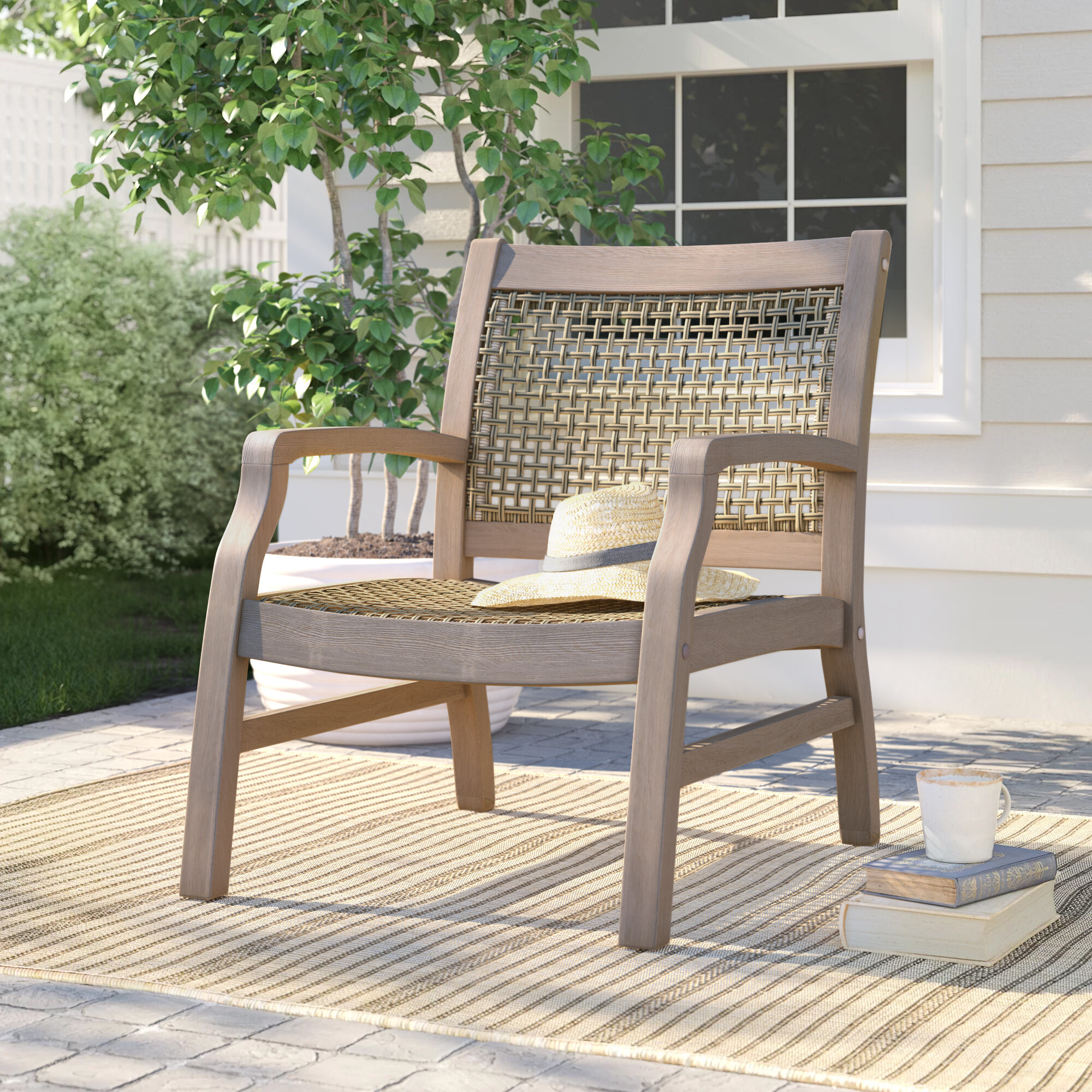 Birch Lane Kiernan Teak Patio Chair Reviews Wayfair