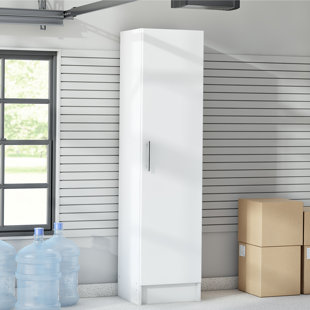 Broom Closet Cabinet Wayfair Wayfair Basics 65 H X 16 W D White Narrow Cabinet