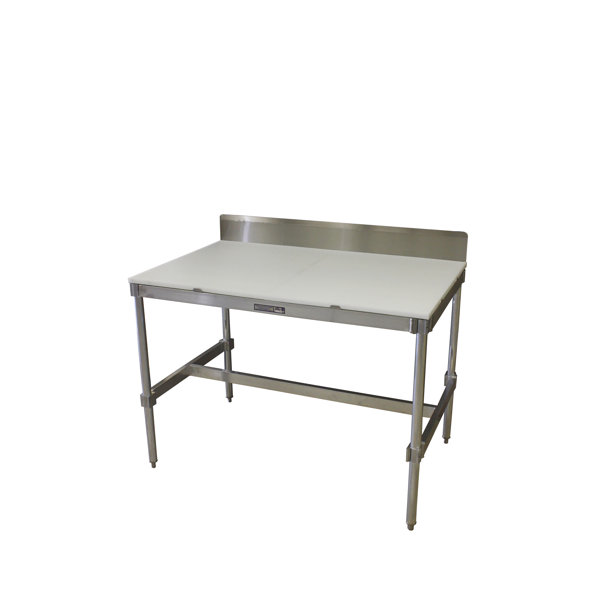 Aluminum I Frame Prep Table With Back Splash And Poly Top By PVIFS Best #1
