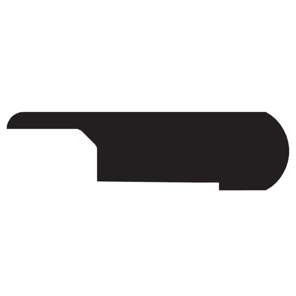 0.5 x 3.13 x 88 Exotic Stair Nose in Brazilian Angelim Ebony by IndusParquet