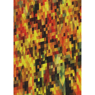 Ebern Designs Yantarni Patterned Yellow/Orange/Black Area Rug Ebern Designs Rug Size: Rectangle 4' x 6'