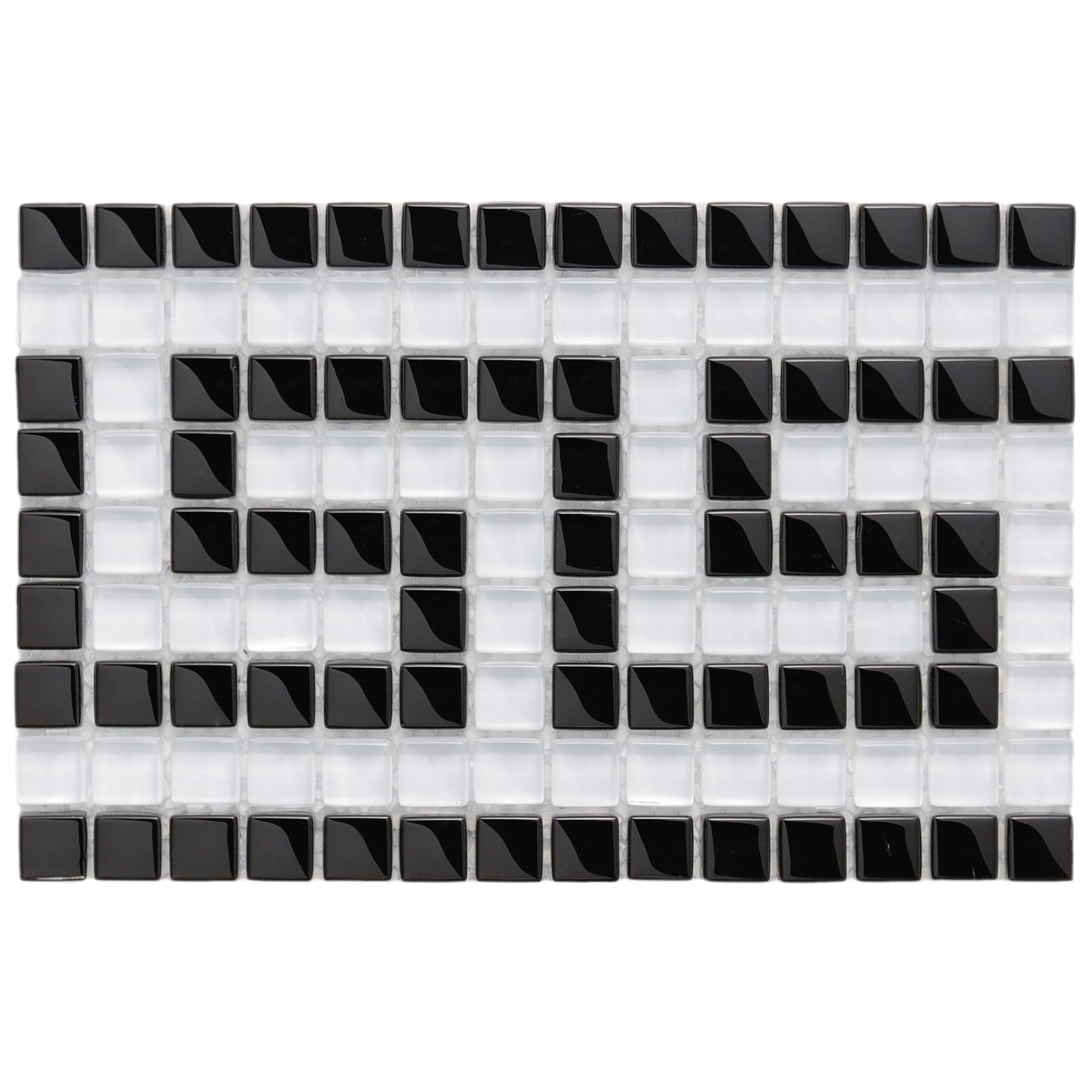 Elitetile Sierra Greek Key 0 57 X Gl Mosaic Tile In Black Elitetile Sierra Greek Key 0 57 X Gl Mosaic Tile In Black White Wayfair