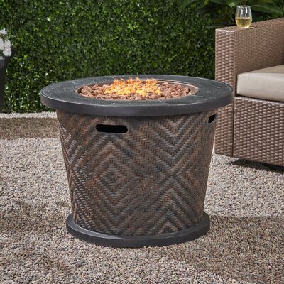 aileen aluminum propane fire pit table